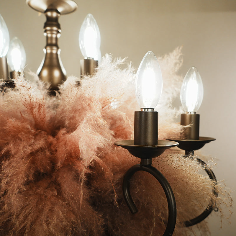 大型シャンデリア ピンク